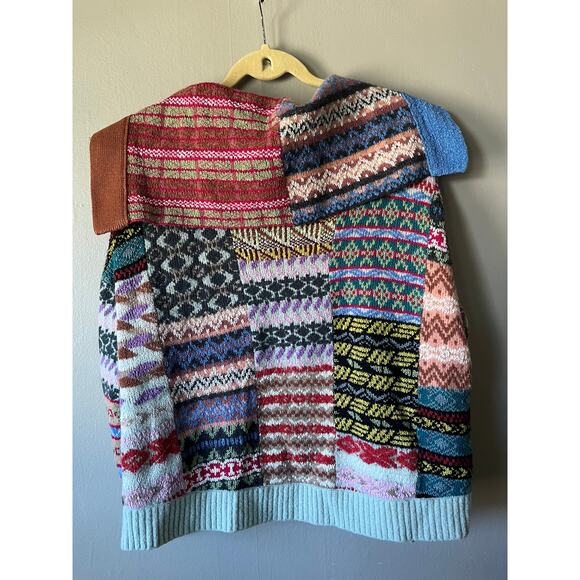 Anthropologie Pilcro Abstract Patchwork Cardigan - Picture 4 of 4